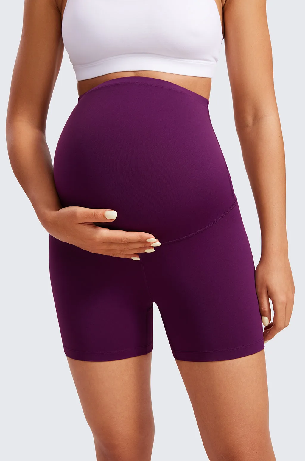 Super High Waist Maternity Shorts 4"