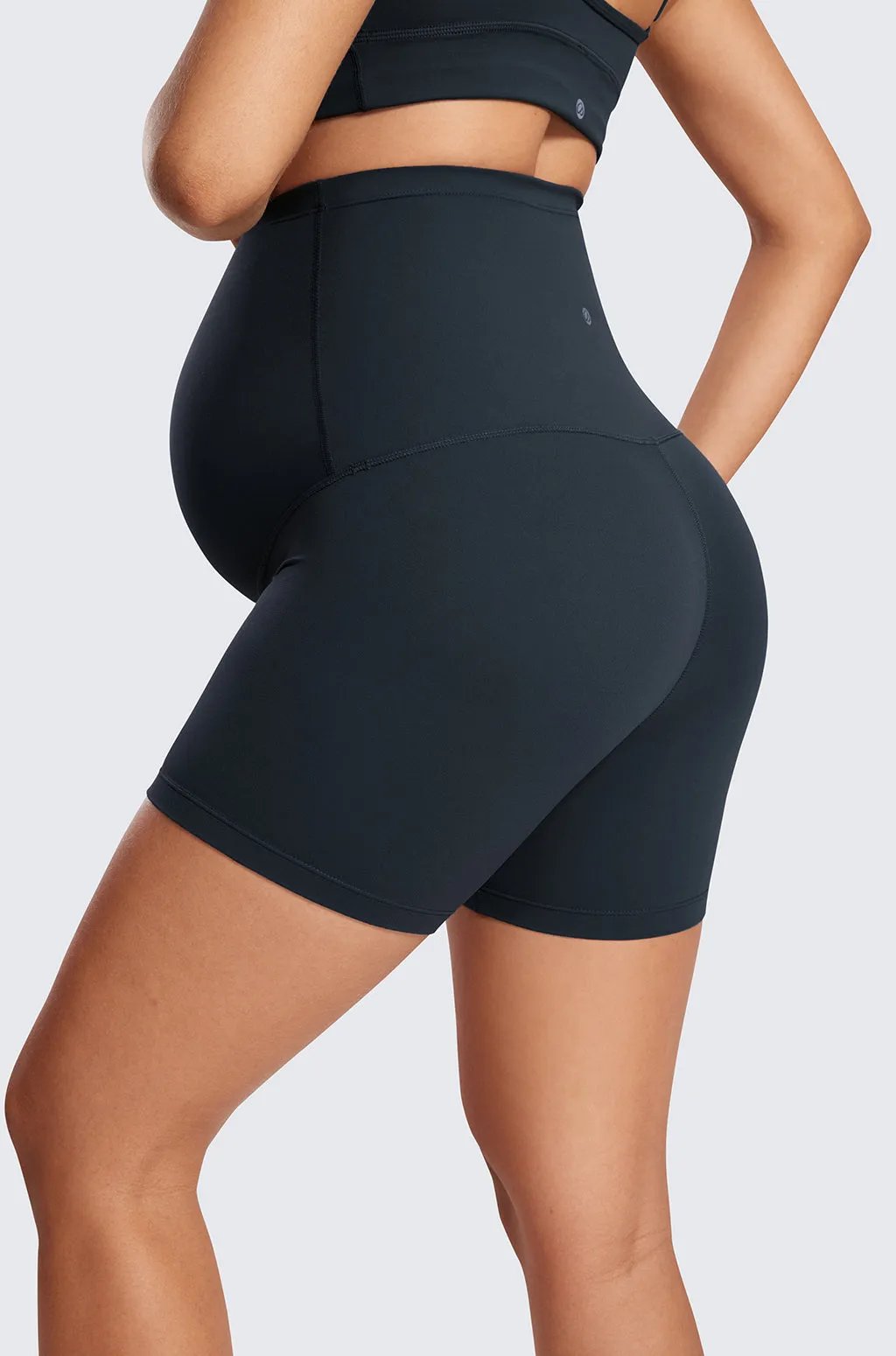 Super High Waist Maternity Shorts 4"