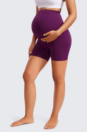 Super High Waist Maternity Shorts 4"