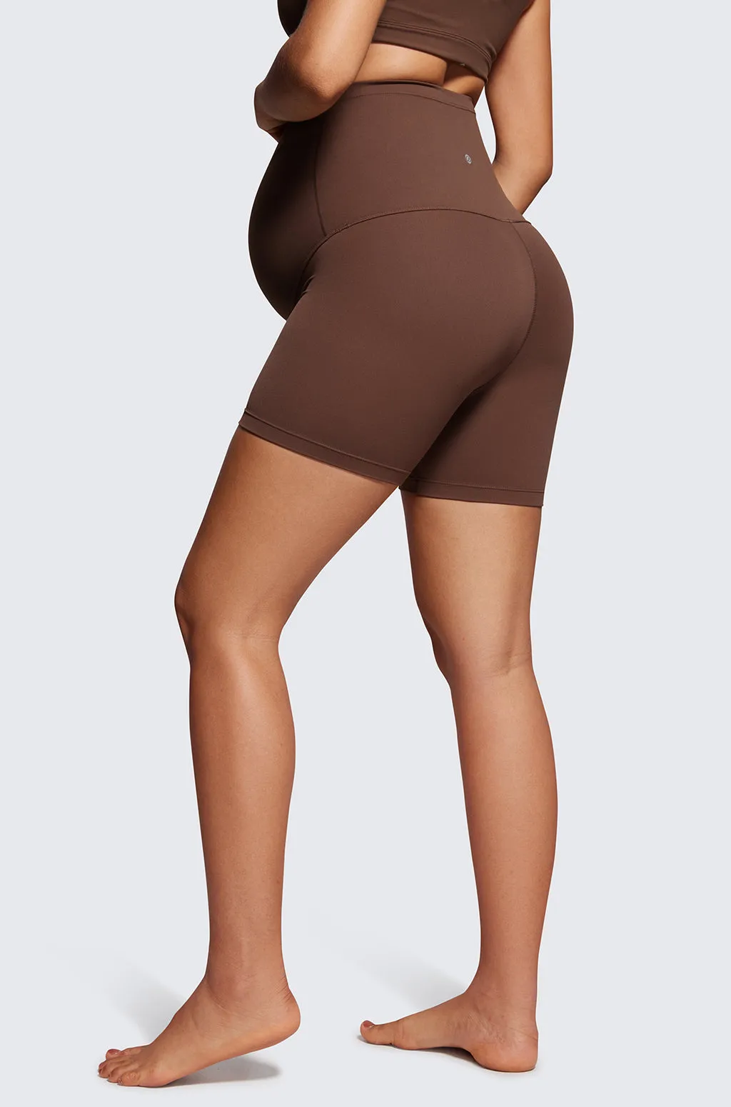 Super High Waist Maternity Shorts 4"