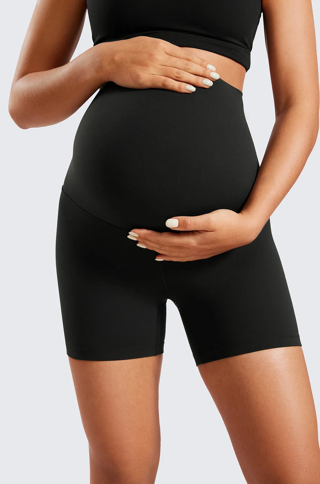 Super High Waist Maternity Shorts 4"
