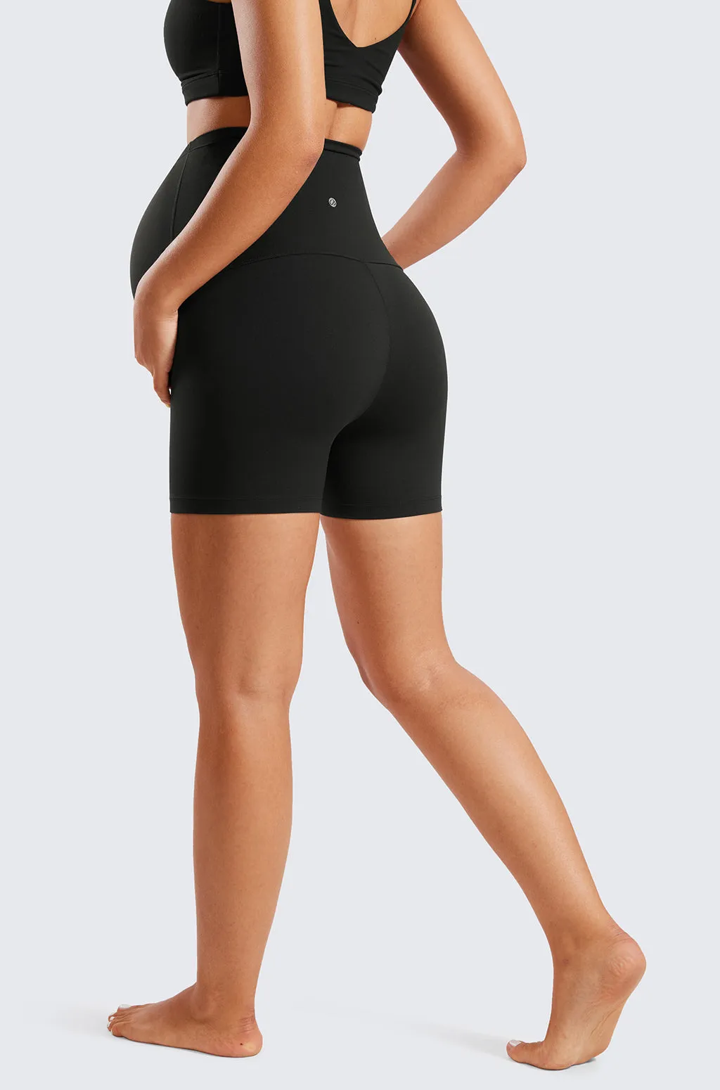 Super High Waist Maternity Shorts 4"