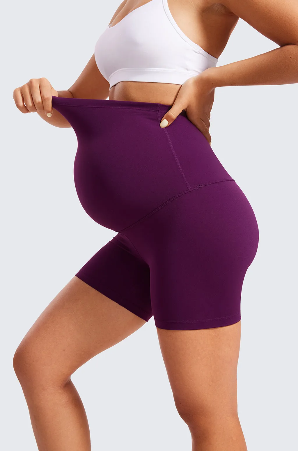 Super High Waist Maternity Shorts 4"