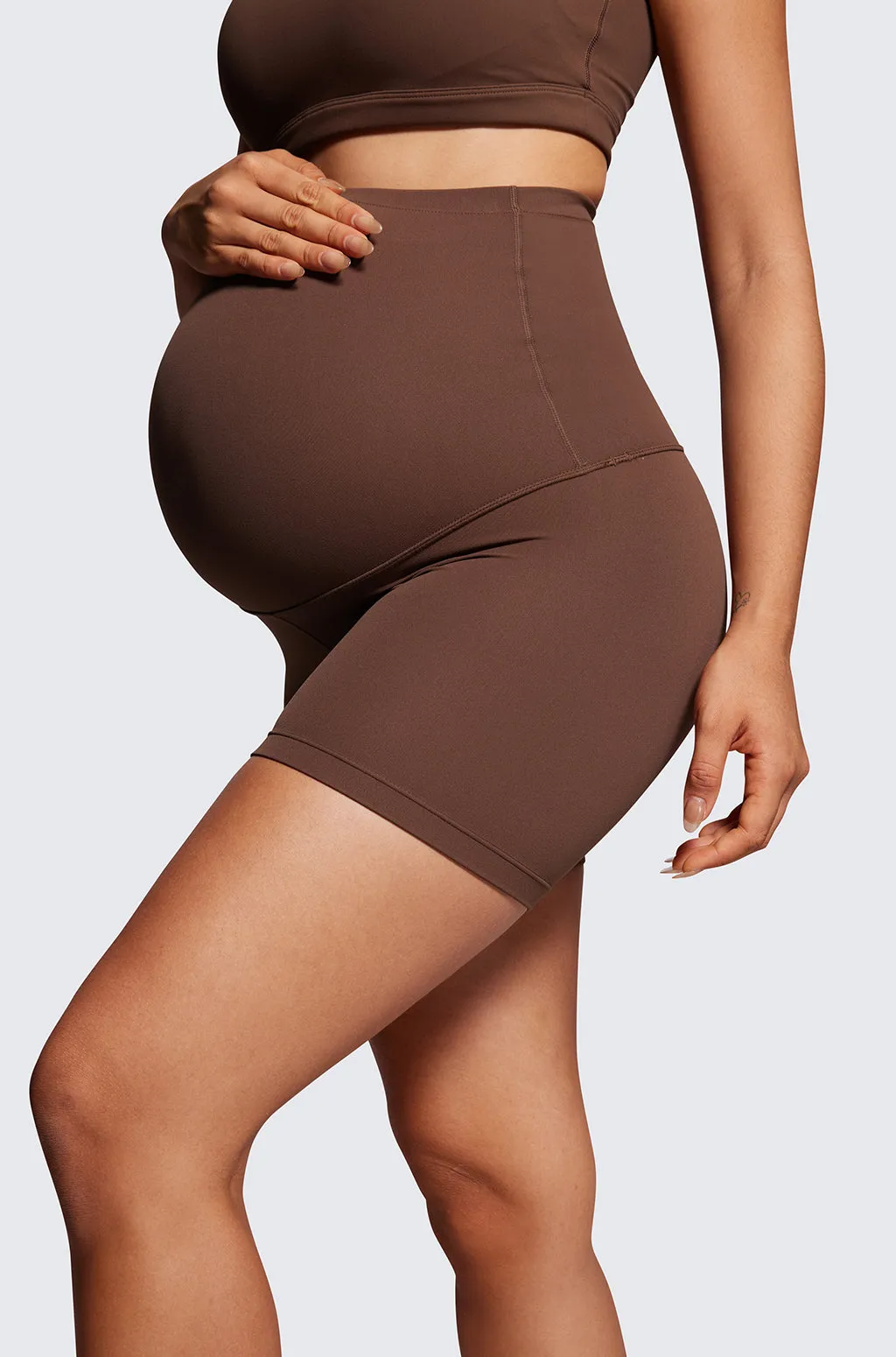 Super High Waist Maternity Shorts 4"