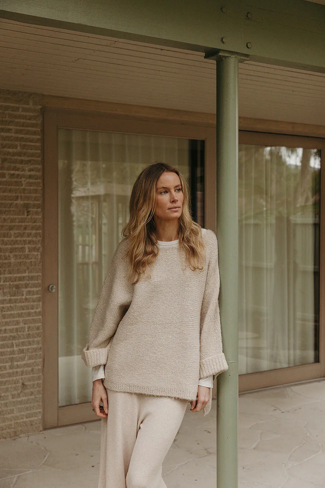 Talamaya - Embrace Pullover - Barley