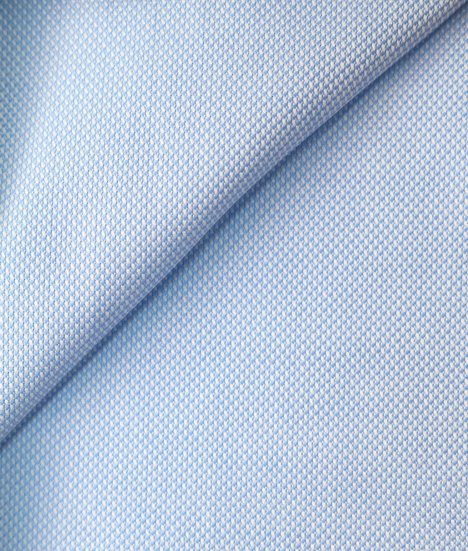 Thomas Mason Dusty Blue 100 2-ply Cotton Royal Oxford Tailored Shirt
