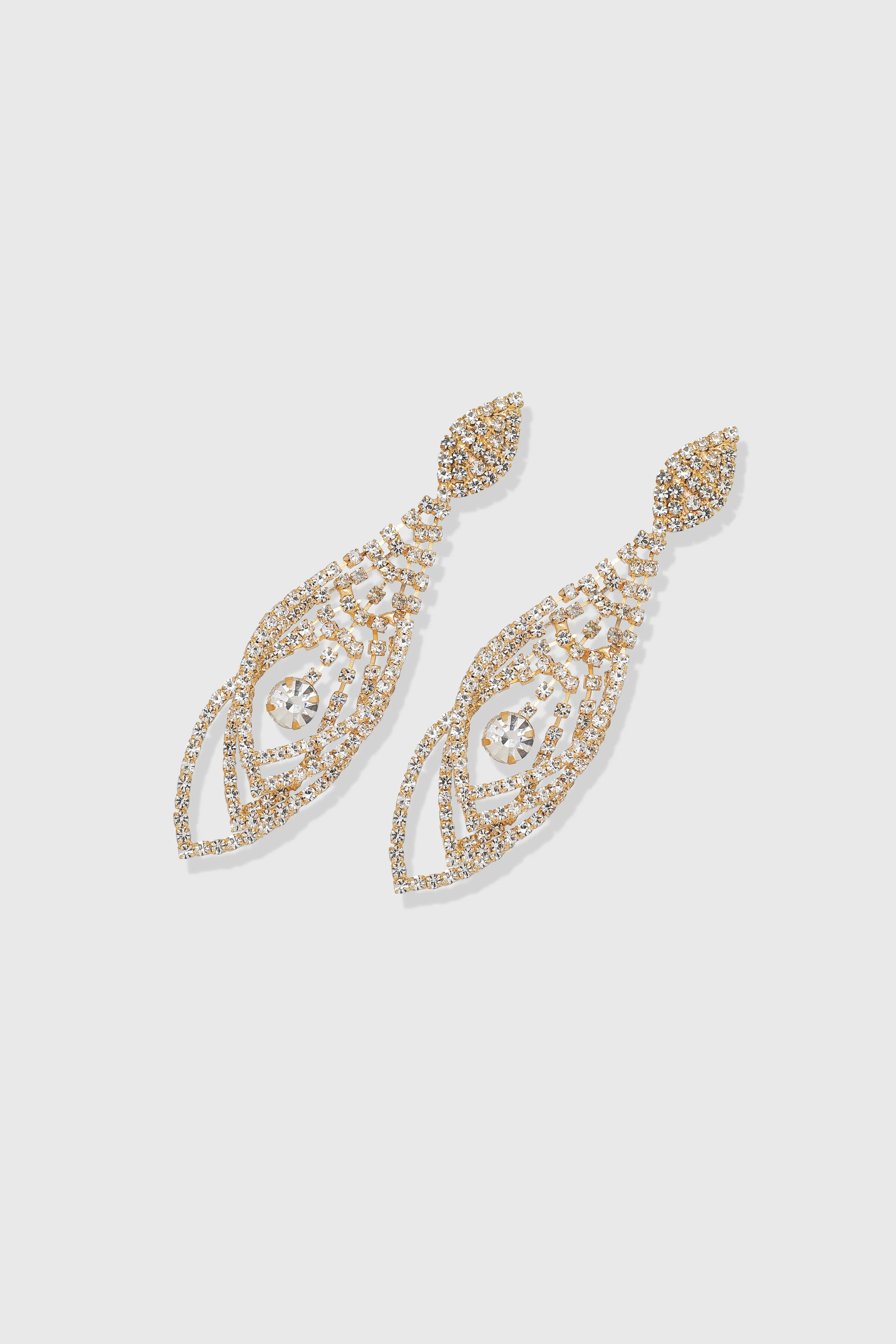 Timeless Crystal Cascade Earrings