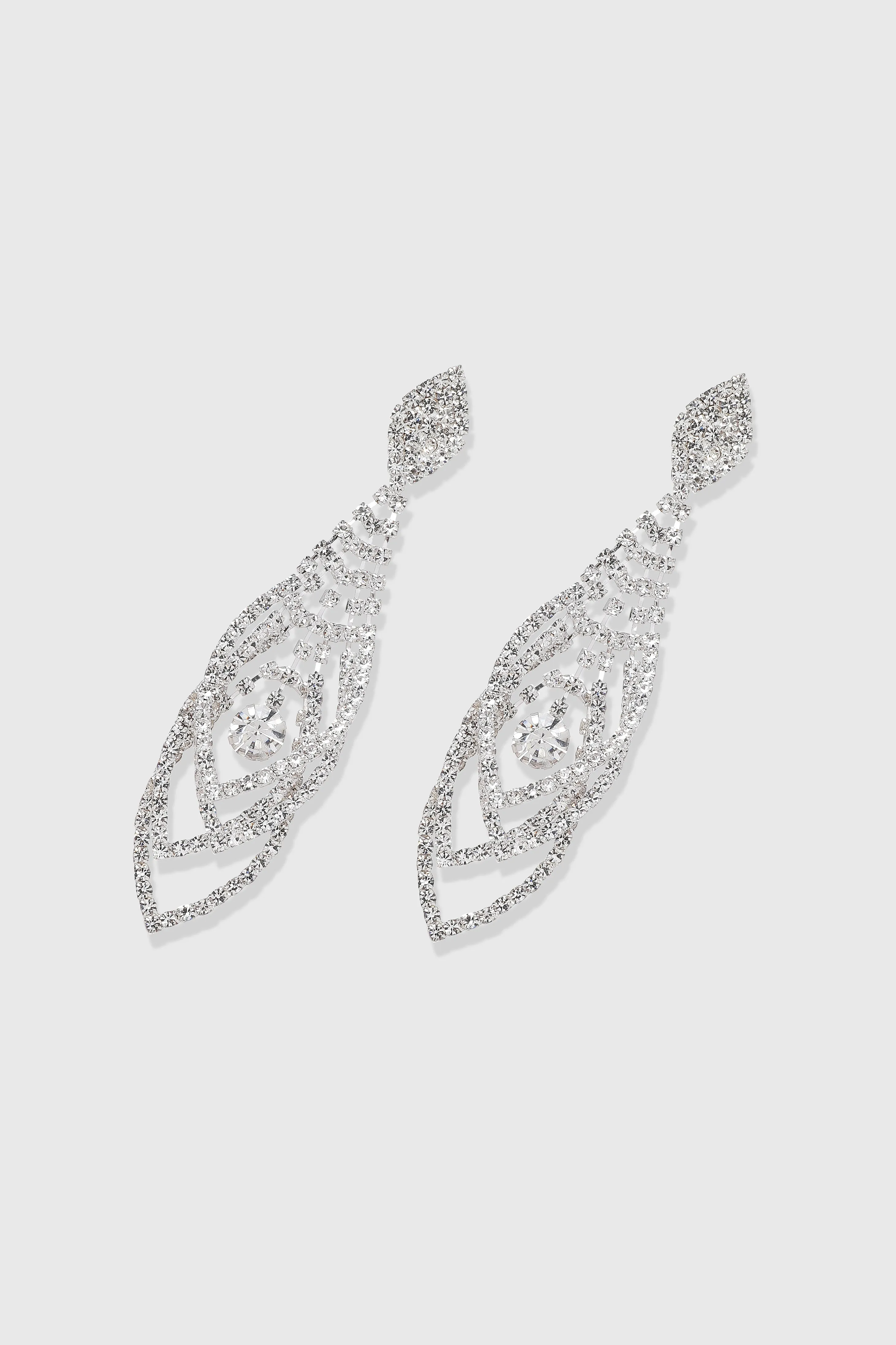 Timeless Crystal Cascade Earrings