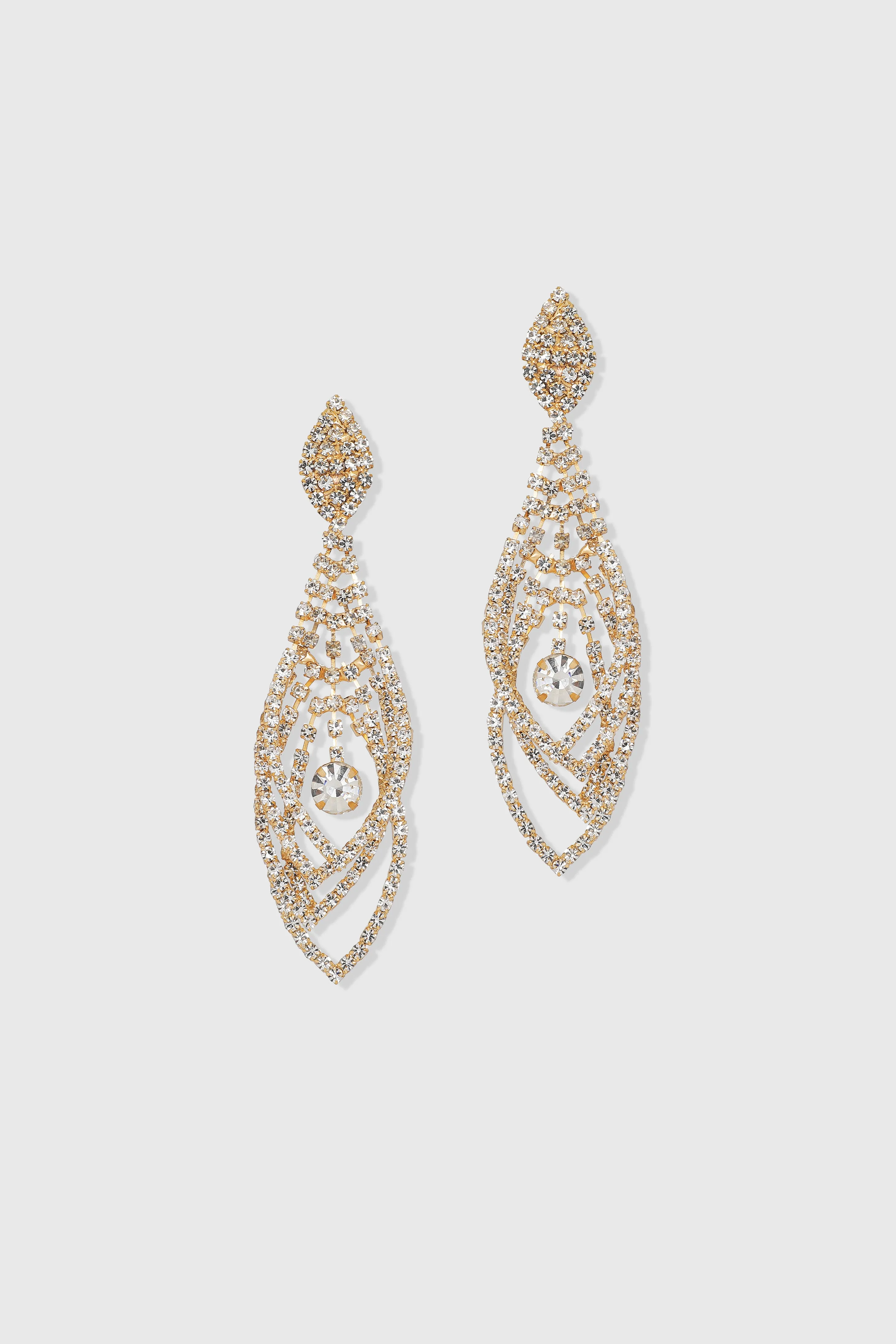 Timeless Crystal Cascade Earrings