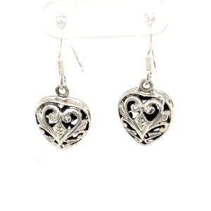 Timeless Filigree Heart Earrings