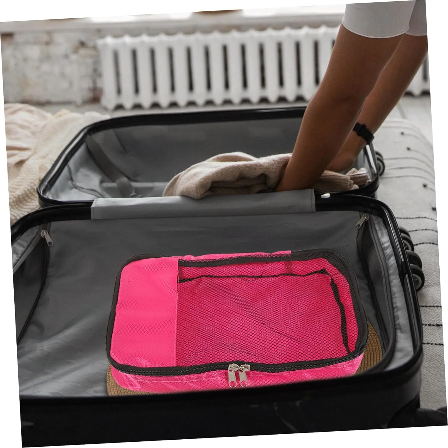 Travel Accessories Storage Pouch Suitcase Mesh Pouch Packing Bags Shoe Bag Luggage Organizer