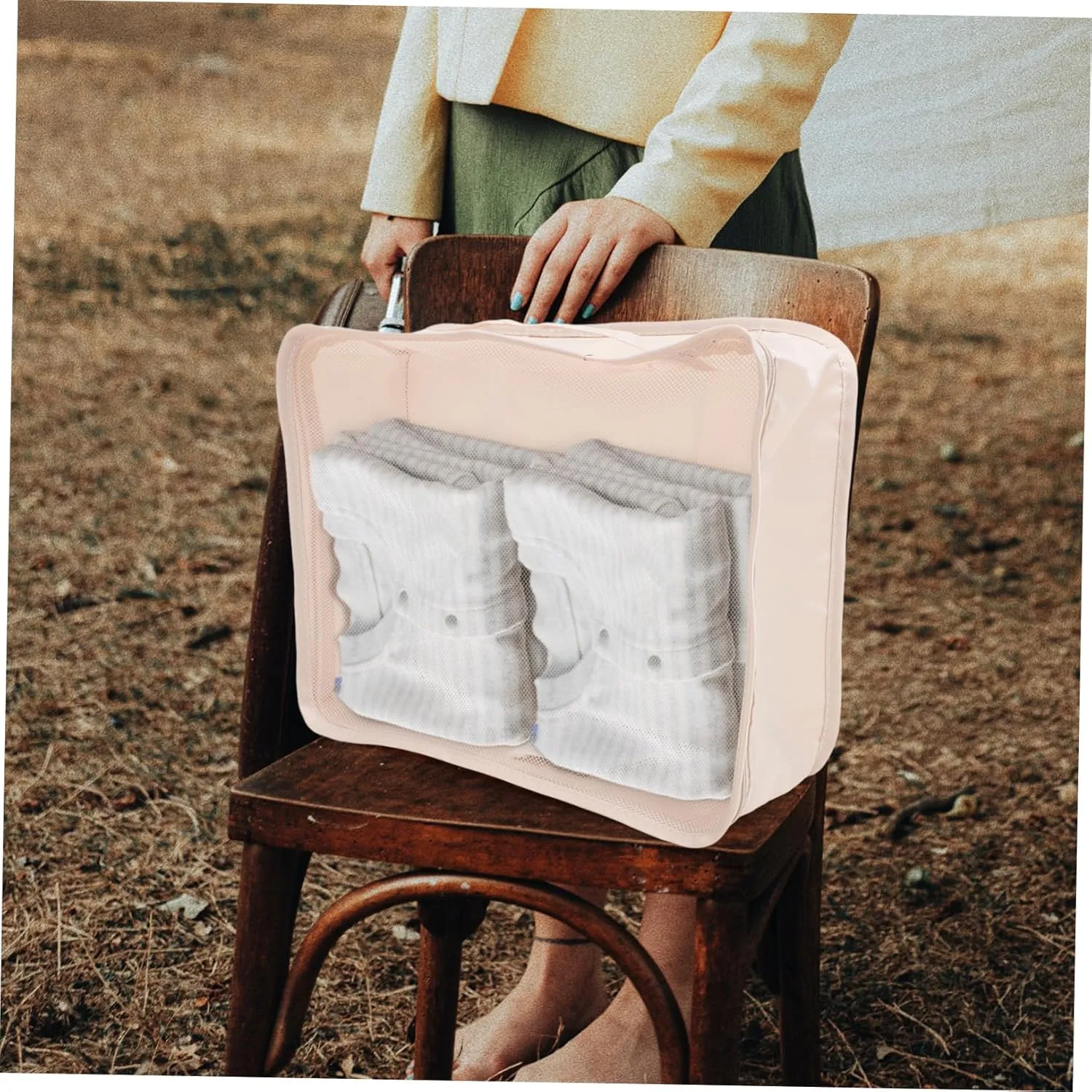 Travel Organized 7pcs Packing Cubes Set Luggage Packing Cubes Hanging Clothes Bag Travel Pouches for Suitcase