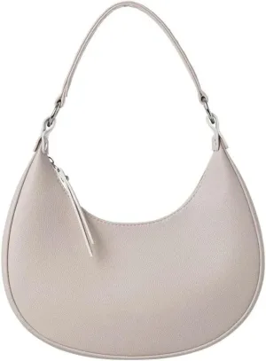Trendy Half Moon Handbag Portable Large Capacity Shoulder Bag for Women Small Vegan Leather Tote Bag for Work 2025