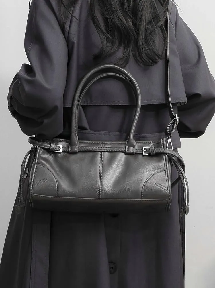 Trendy Shoulder Crossbody Bags for Women Y2K Tote Purse Small Vintage PU Leather Handbag Ladies Underarm Satchels