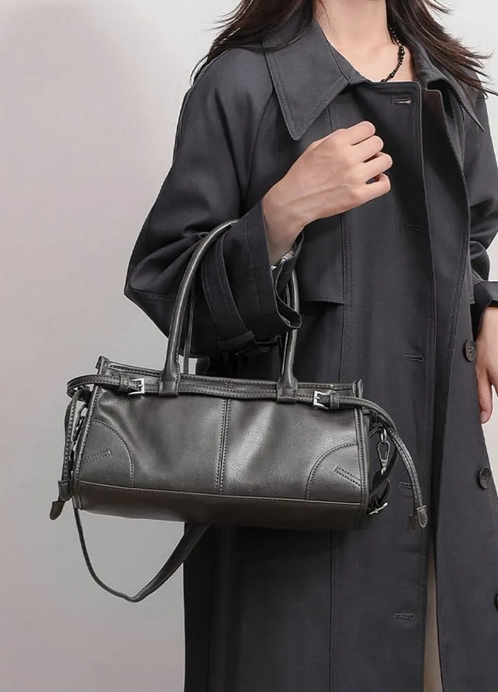 Trendy Shoulder Crossbody Bags for Women Y2K Tote Purse Small Vintage PU Leather Handbag Ladies Underarm Satchels