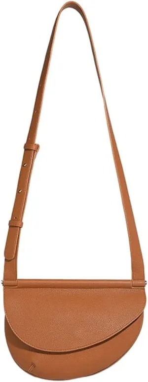 Trendy Vegan Leather Crossbody Bags for Women Small Cute Dumpling Shoulder Tote Purse Handbags Satchels 2025
