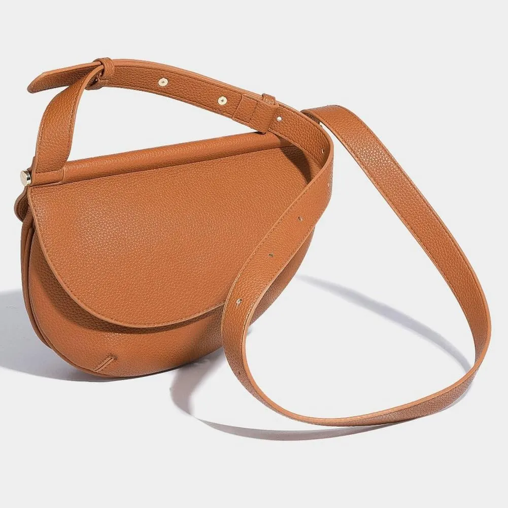 Trendy Vegan Leather Crossbody Bags for Women Small Cute Dumpling Shoulder Tote Purse Handbags Satchels 2025