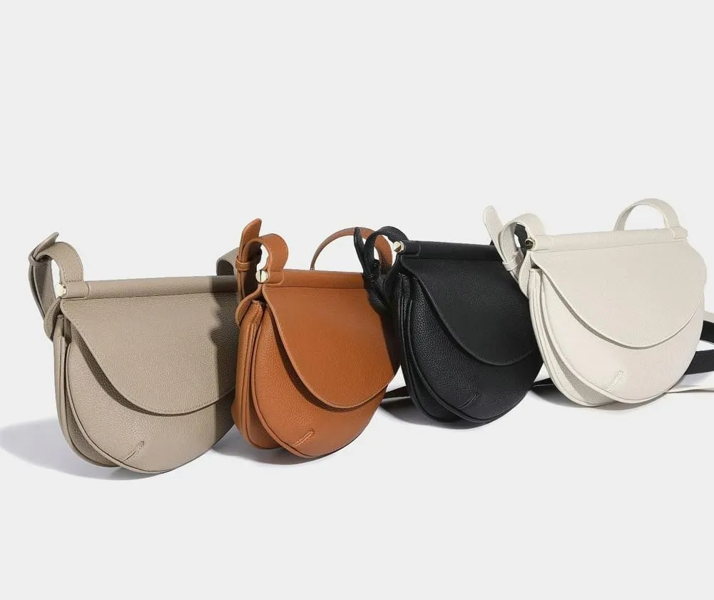 Trendy Vegan Leather Crossbody Bags for Women Small Cute Dumpling Shoulder Tote Purse Handbags Satchels 2025
