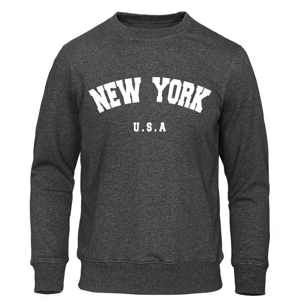 U.S.A NEW YORK City  Men Sweatshirts Fashion Casual Hoodie  cho