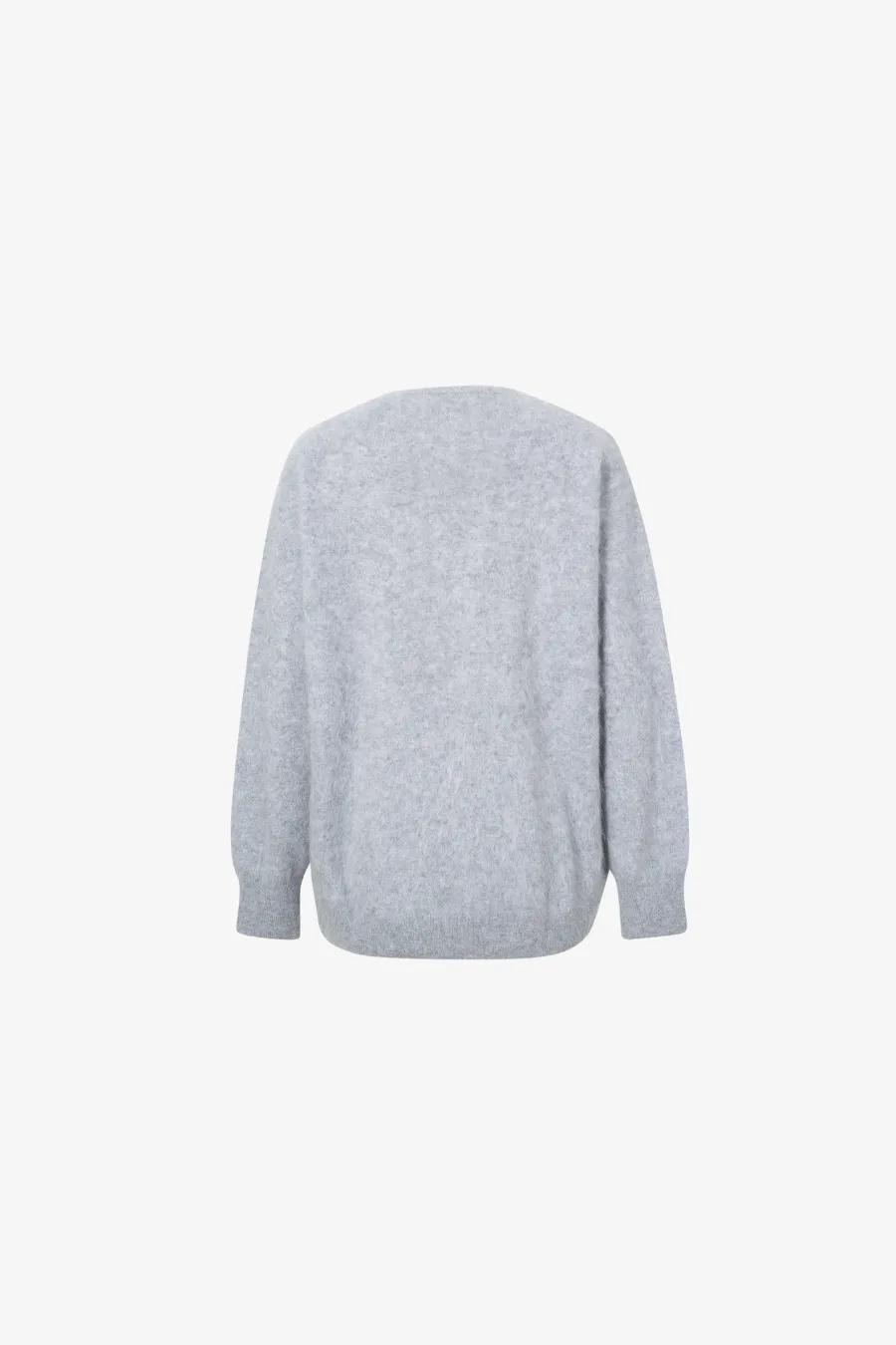 V Neck Cashmere Sweater Rock Gray