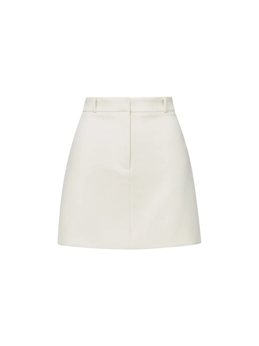 Veronica Beard Sadie A-Line Skirt in Off-White
