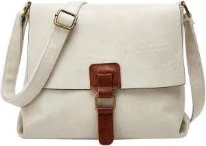 Vintage Shoulder Crossbody Purse for Women Soft Vegan Leather Tote Bag Casual Small Handbag Messenger Satchels