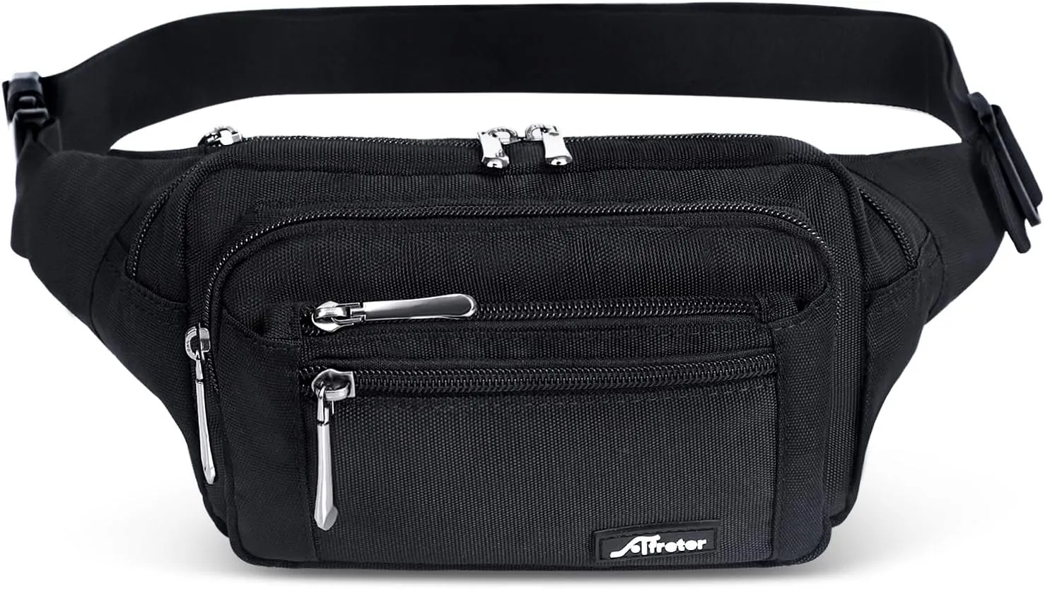 Waist Pack Bag Fanny Pack for Men&Women Hip Bum Bag with Adjustable Strap for Outdoors Workout Traveling Casual Running Hiking Cycling (New Black)