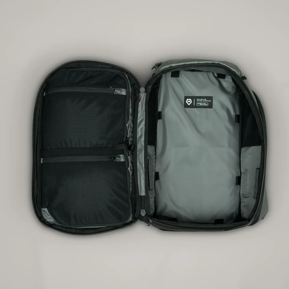 WANDRD TRANSIT Travel Backpack 35L - Photography Backpack with Laptop Compartment - Personal Item Travel Bag - Large Backpack for Women and Men (Wasatch Green)