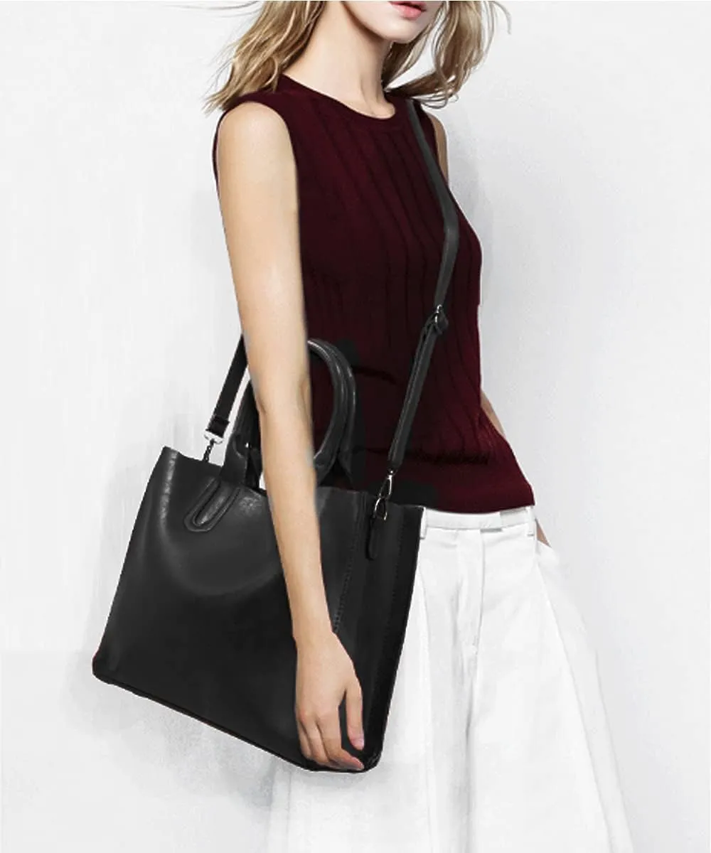 Women Handbag and Purse 3PCS Tote Satchels Top-handle Shoulder Crossbody Bag Clutches