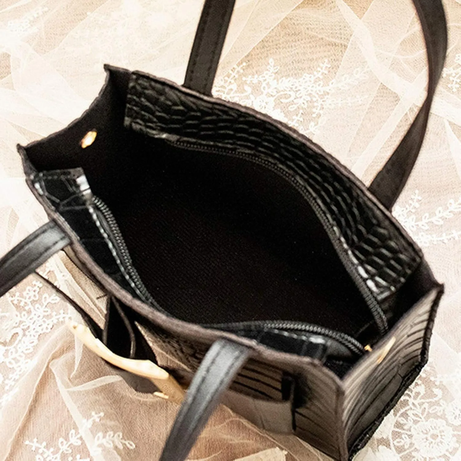 Women's Canvas Tote Bags with Zipper Crossbody Purses and Handbags Lightweight Pocketbook Summer Mini Gym Bag(One Size)