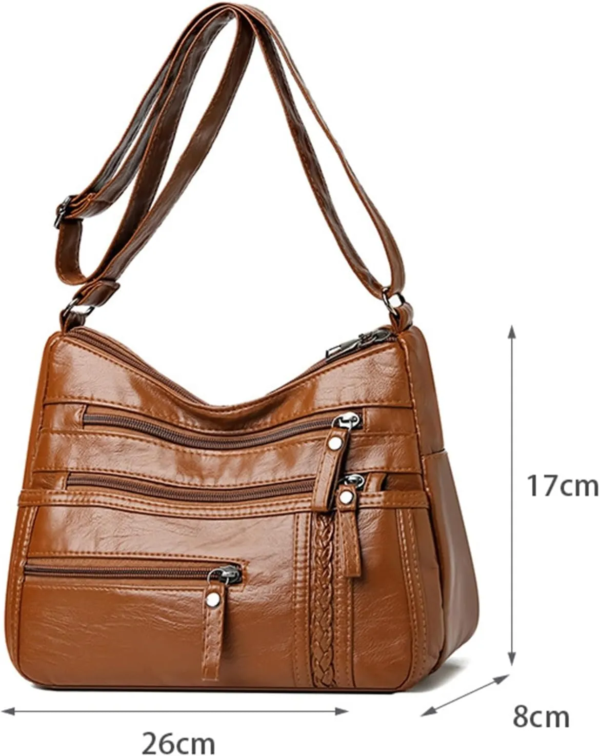Women's Canvas Tote Bags with Zipper Stadium Crossbody Messenger Bags for Concerts Sporting Events Gifts for Mom(Purple)