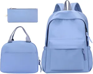 Women's Casual Fashion Backpack Soft Rucksack Ladies Shoulder Bags Medium Mini Vegan Leather Backpack for Woman(Blue)