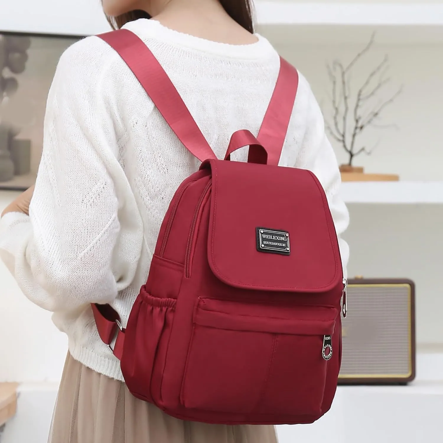 Women's Fashion Casual Shoulder Bag Multifunction Practical Layered Backpacks Fashion Faux Work Travel Handbags