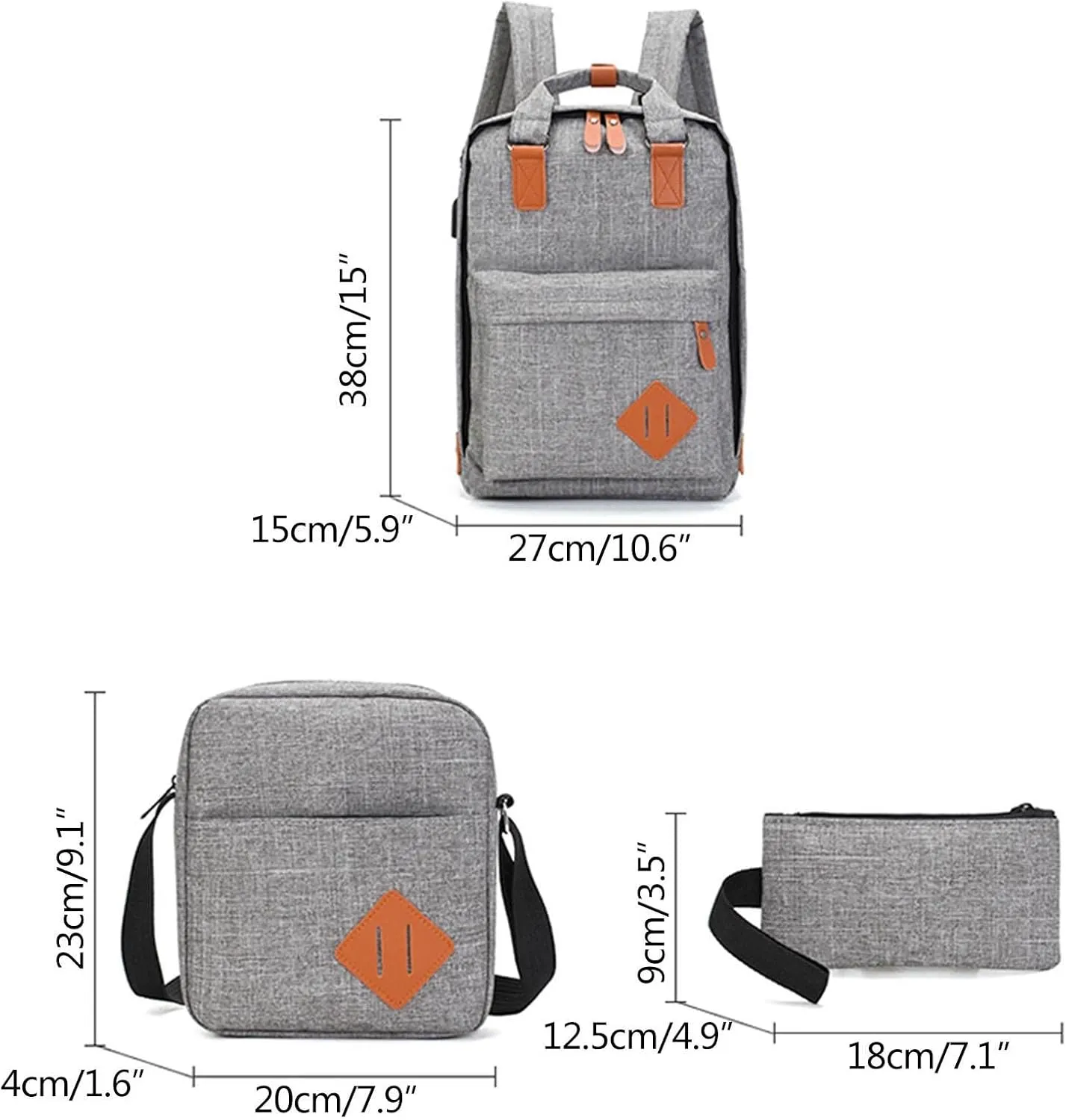 Women's Fashion Casual Shoulder Bag Transparent Practical Large Capacity Zipper Backpacks Womens Crossbody Bag(Blue)