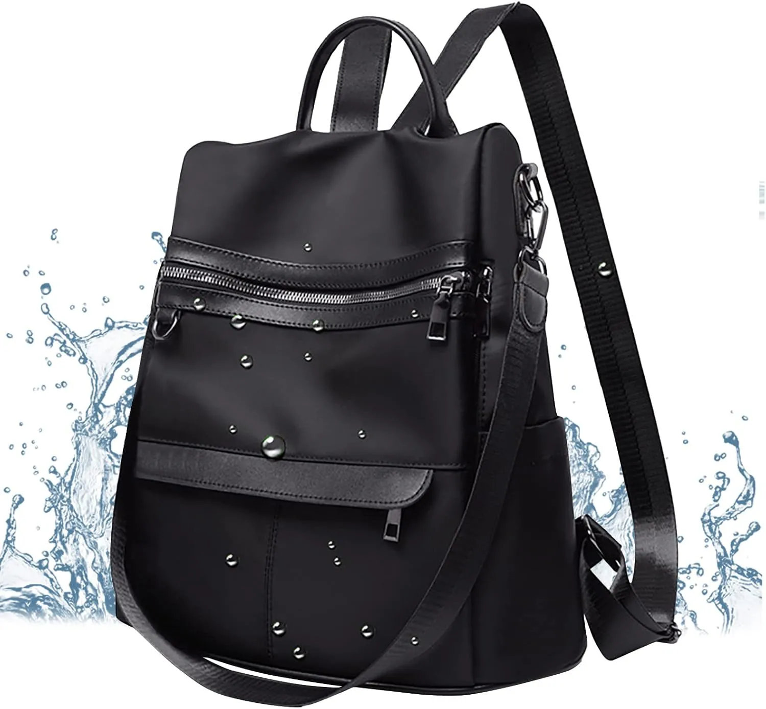 Women's Fashion Cloth Outdoor Travel Bag Soft Leather Backpacks Travel Bags Cute Tote Womens Purses and Handbags
