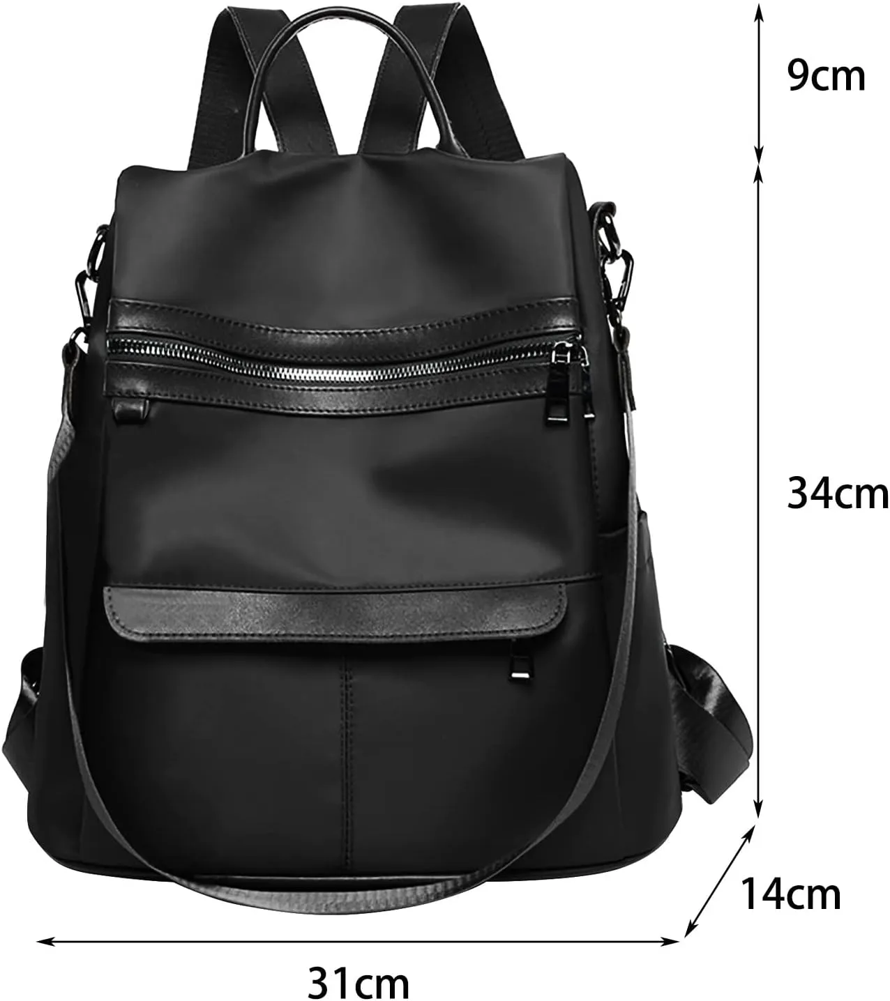 Women's Fashion Cloth Outdoor Travel Bag Soft Leather Backpacks Travel Bags Cute Tote Womens Purses and Handbags