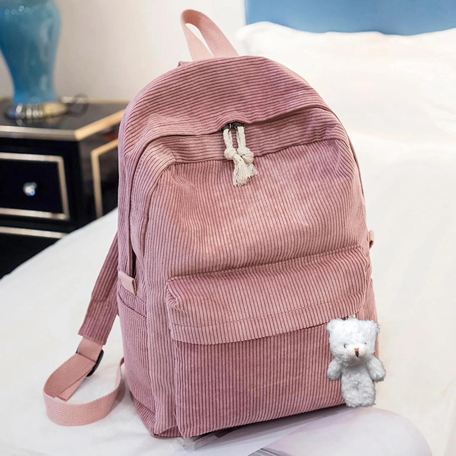 Women's Fashion Cloth Outdoor Travel Bag Travel Mini Backpacks for Teens Mini Vegan Leather Backpack for Woman(One Size)