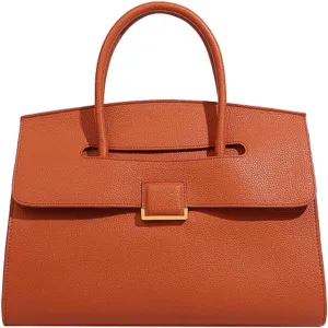 Womens Fashion Tote Bag Large Vegan Leather Handbag Vintage Shoulder Purse Ladies Working Satchels Briefcase