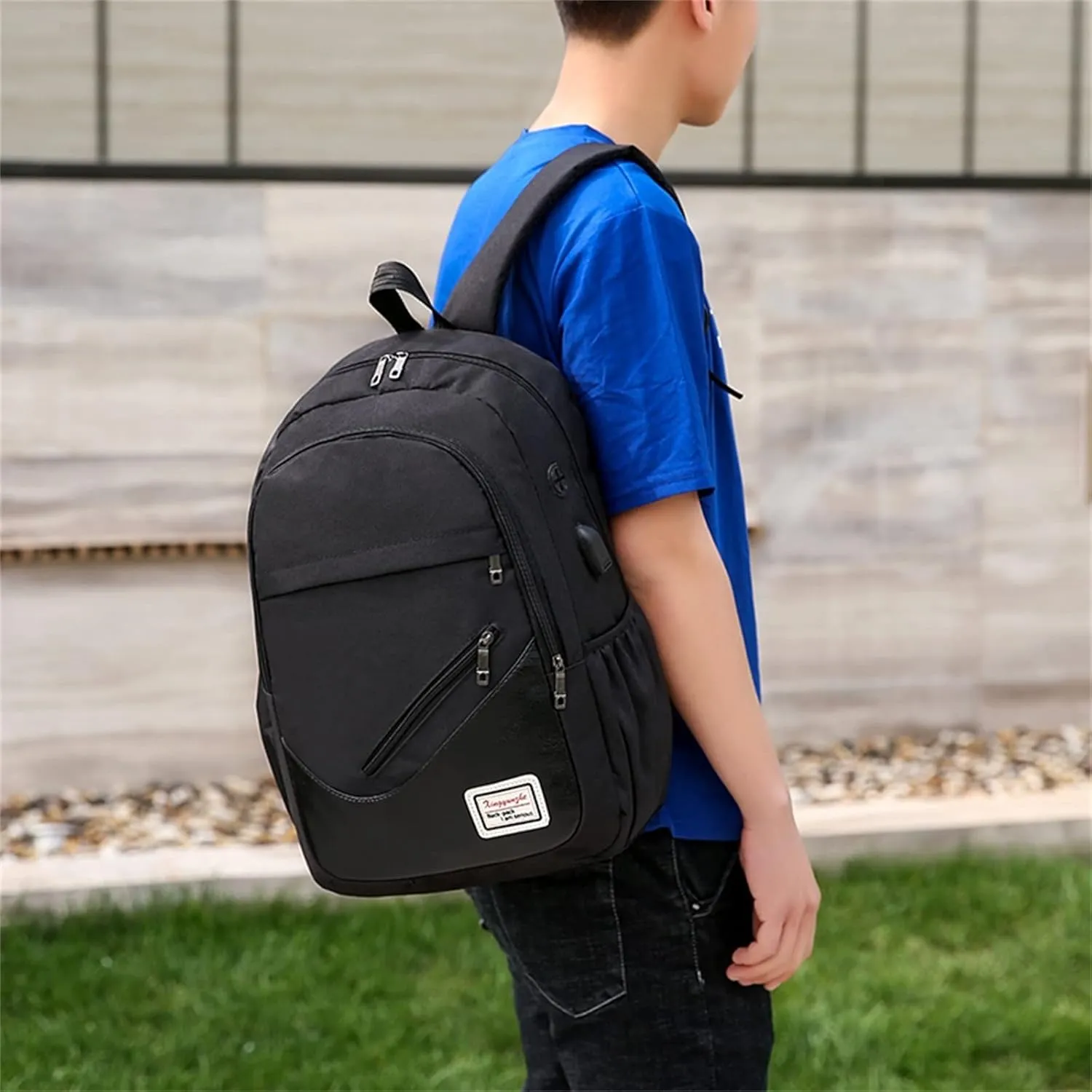 Women's Function Casual Backpack Soft Leather Backpacks Travel Bags Cute Tote Designer Backpack Purse for Women(Black)