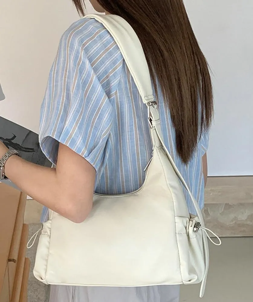 Women's Handbag PU Leather Shoulder Tote Bag Glossy Handle Underarm Purse Satchels 2024