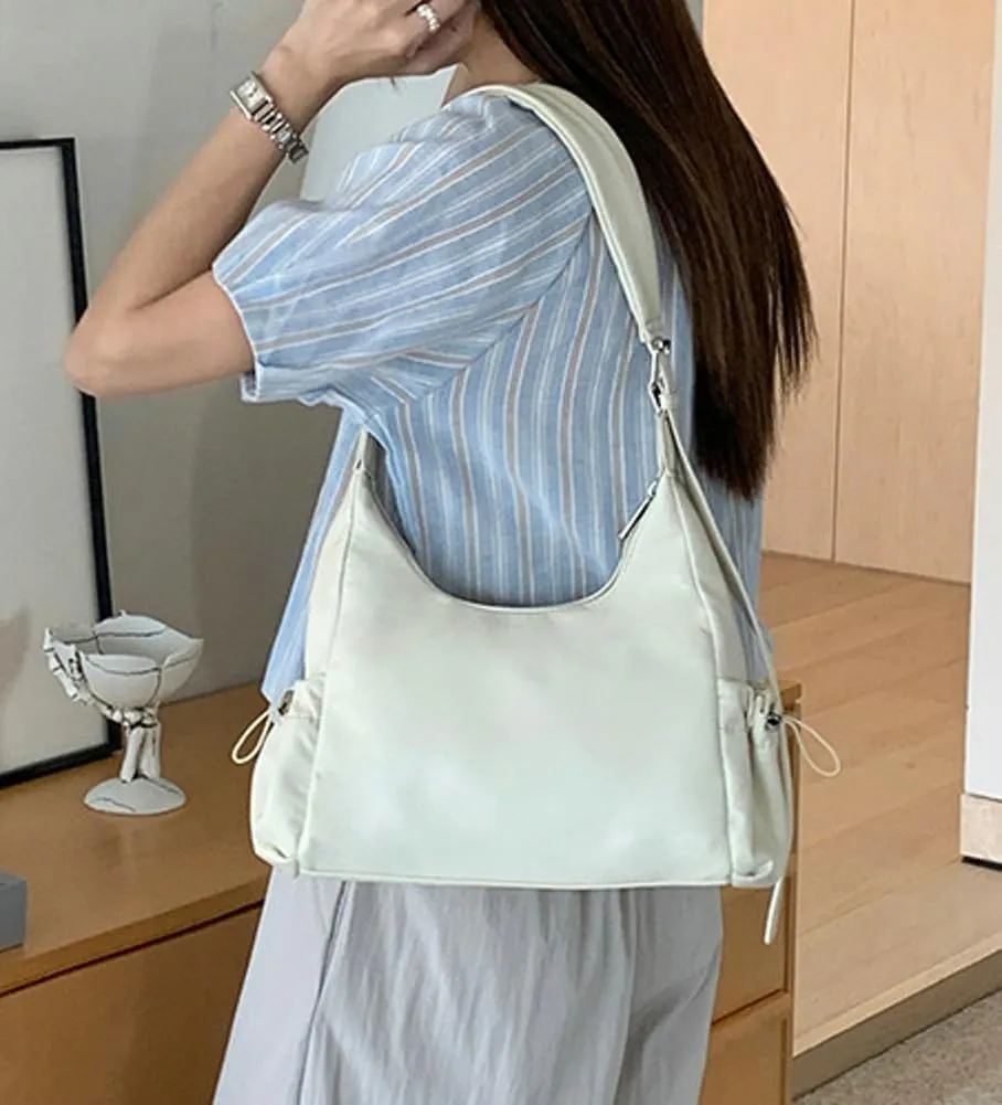 Women's Handbag PU Leather Shoulder Tote Bag Glossy Handle Underarm Purse Satchels 2024