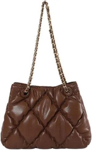 Women's Quilted Vegan Leather Shoulder Crossbody Bag Y2K Diamond Hobo Large Totes Handbag Fashion Purse Top Handle Satchel