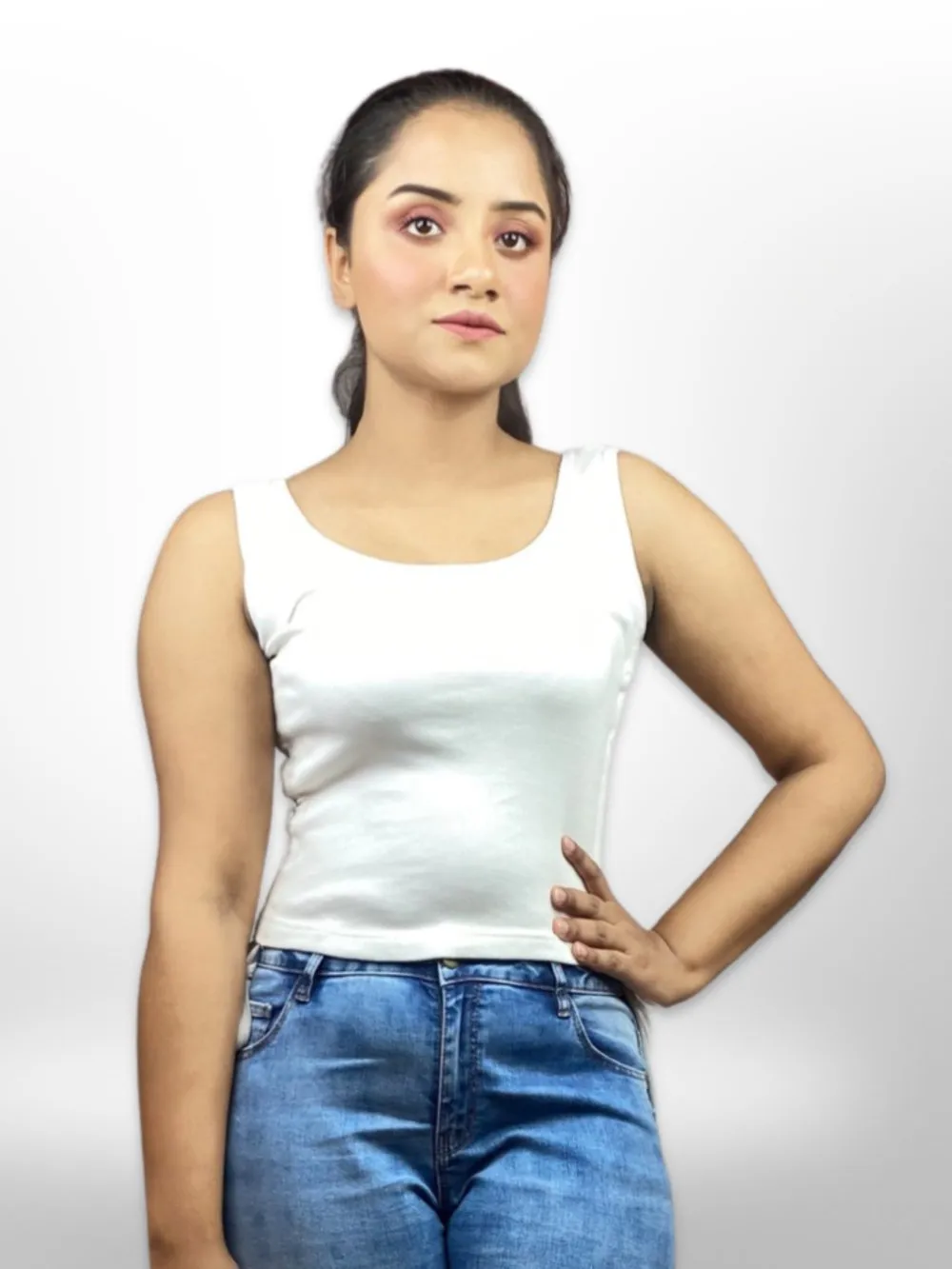 Womens Solid Innerwear Softy TankTop