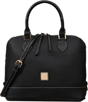 Womens Trendy Vegan Leather Handnag Purse Large Shell Tote Crossbody Bag Working Shoulder Bag Top Handle Satchels