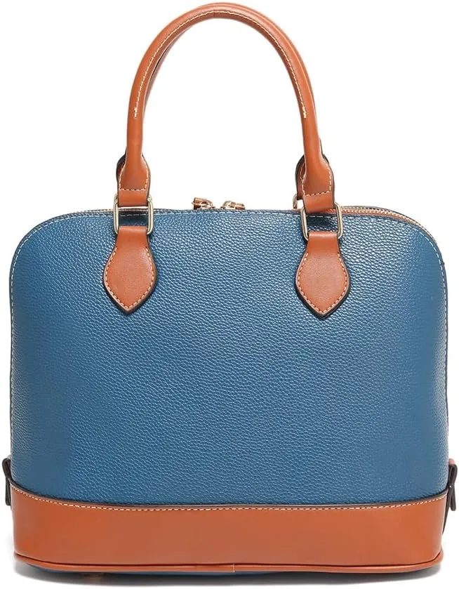Womens Trendy Vegan Leather Handnag Purse Large Shell Tote Crossbody Bag Working Shoulder Bag Top Handle Satchels
