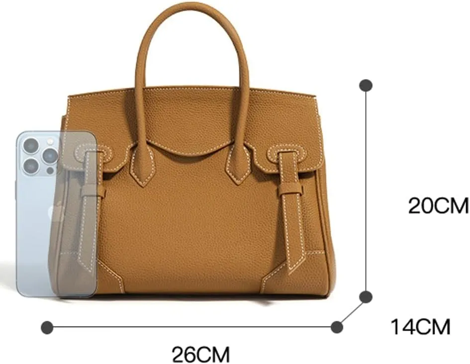Womens Working Tote Bag Large Genuine Leather Handbag Soft Shoulder Crossbody Purse Ladies Satchels Briefcase