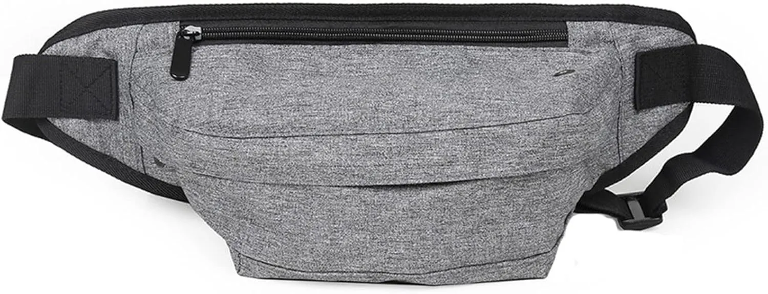 Wool Messenger Bags for Men Black Bag Waist Bag For Men Dog Walking Lightweight Fanny Pack For Women (Grey, One Size)