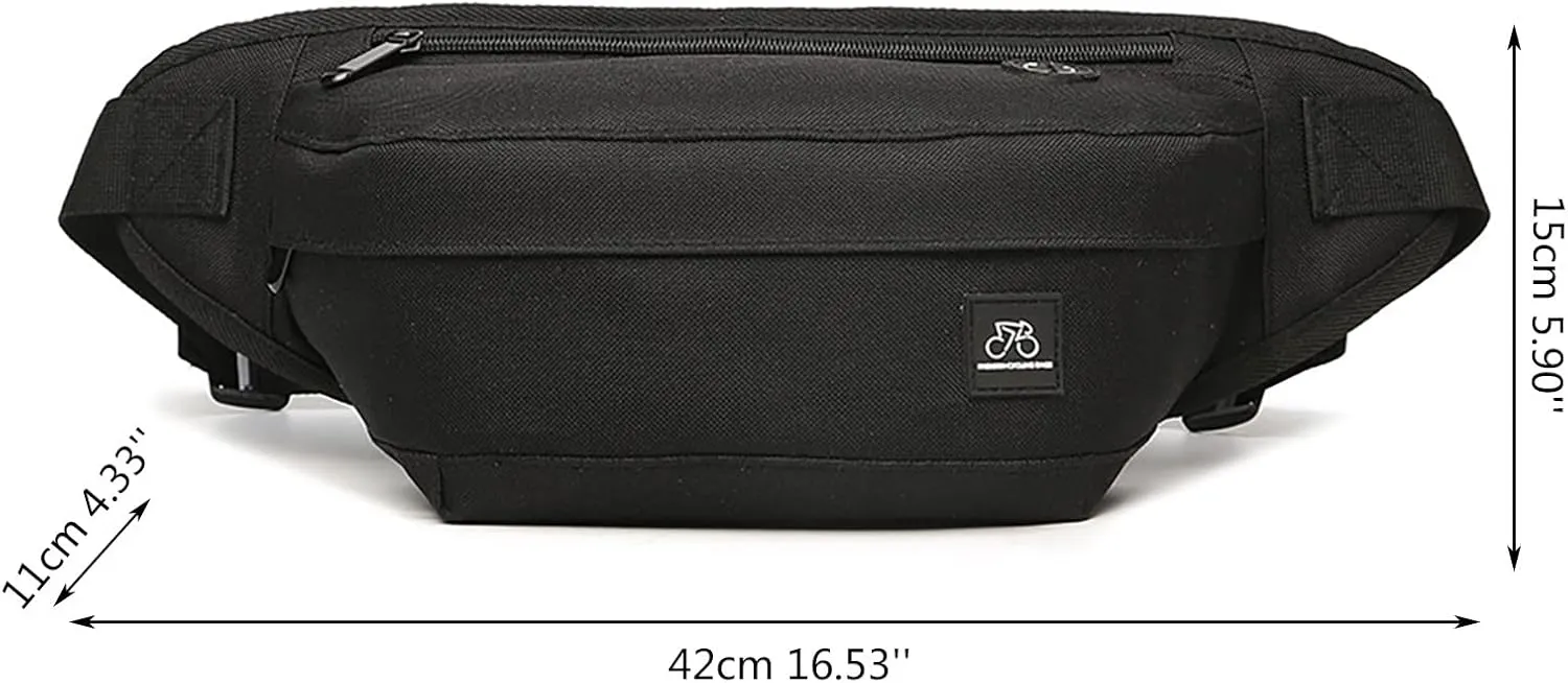Wool Messenger Bags for Men Black Bag Waist Bag For Men Dog Walking Lightweight Fanny Pack For Women (Grey, One Size)