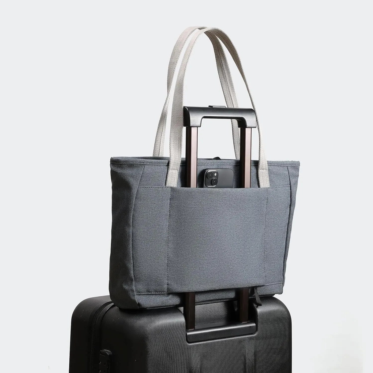 Work Tote for Women with Zipper Waterproof Shoulder Bag Top Handle Handbag for Travel, Work.