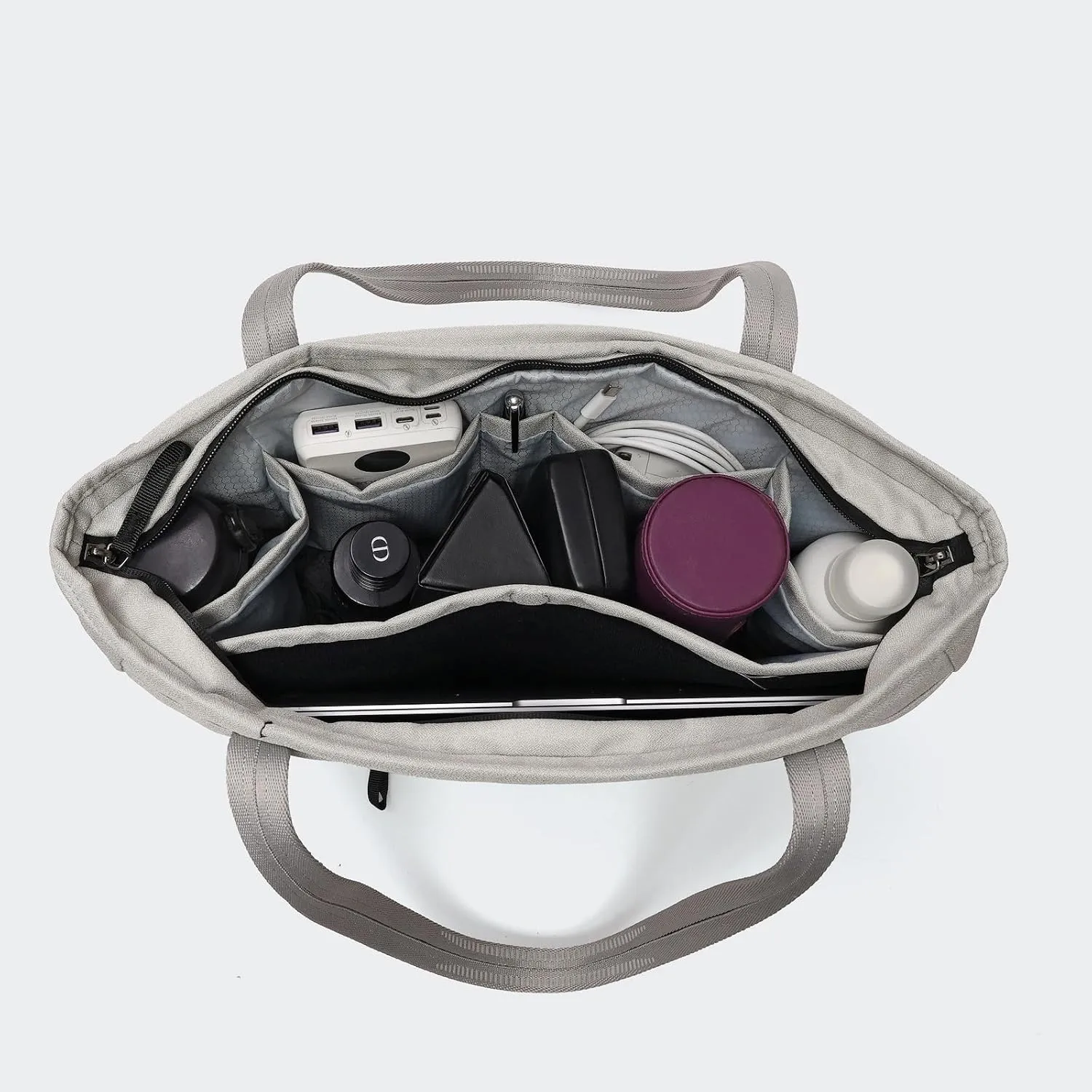 Work Tote for Women with Zipper Waterproof Shoulder Bag Top Handle Handbag for Travel, Work.